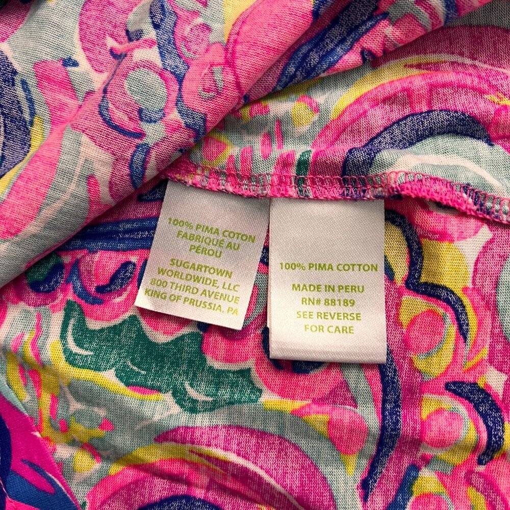 Lilly Pulitzer Kinsey Tank Top In Multi Psychedelic Sunshine Sz XXS - Picture 7 of 11